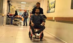 Motorlu testereyle odun keserken ayak parmağı koptu