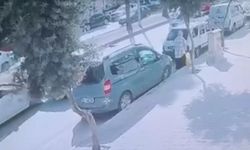 Otomobil, başka araca çarparak taklalar attı; kaza kamerada