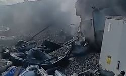 Rize'de şantiyede çıkan yangın söndürüldü