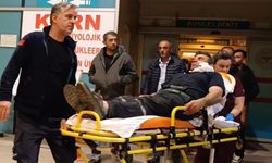 Römork halatı koptu, demir parçası yüzüne saplandı