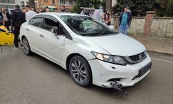 Samsun'da otomobil ile motosiklet çarpıştı: 1 ağır yaralı