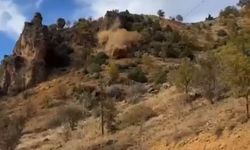 Tunceli'de kara yolunda ‘kaya' tedbiri; kopan kayalar kamera