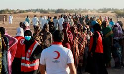 Türk Kızılay'dan Sudan'da yerinden edilenlere gıda desteği