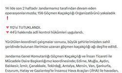 14 ilde göçmen kaçakçılarına operasyon; 112 tutuklama