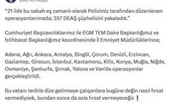21 ilde DEAŞ operasyonu: 357 gözaltı