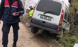 Ağaca çarpan hafif ticari araçtaki anne ile kızı yaralandı