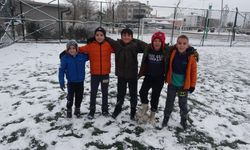 Aksaray'a kar yağdı; çiftçinin yüzü güldü