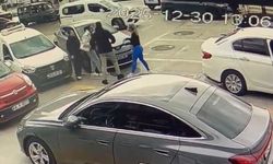 Bodrum'da kaza sonrası taraflar arasında çıkan kavga anı kamerada
