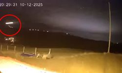 Elazığ’da gökyüzündeki parlak ışık kamerada