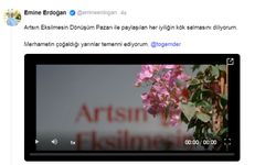 Emine Erdoğan'dan 'Artsın Eksilmesin Dönüşüm Pazarı'na ilişkin paylaşım