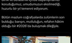 Emine Erdoğan'dan yeni yıl mesajı