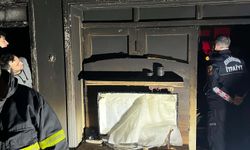 Evde çıkan yangında dumandan etkilendi