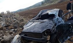 Gaziantep’te takla atan otomobilin sürücüsü yaralandı