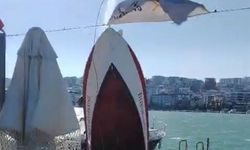 Halat koptu, çıkartılmaya çalışılan tekne yine denize düştü