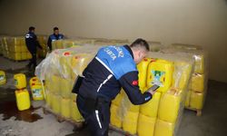 İhraç edilmek üzere hazırlanan su karıştırılmış 73 bin litre sıvı yağ ele geçirildi