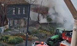 İstanbul - Çatalca'da müstakil ev alev alev yandı