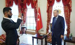 İstanbul- Cumhurbaşkanı Erdoğan, Oscar ödüllü Filistinli yönetmen Basel Adra ile görüştü / Görüntü eklendi