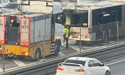 İstanbul- Florya'da metrobüste yangın çıktı -1