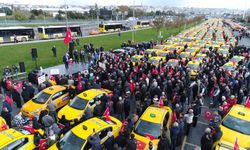 İstanbul- İstanbul'da taksicilerden korsan taşımacılığa karşı konvoylu eylem