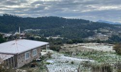 İzmir'in yüksek kesimlerine mevsimin ilk karı düştü