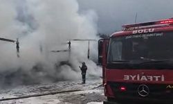 Kağıt yüklü TIR'ın dorsesi alev alev yandı