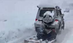 Karabük'te kar kalınlığı 60 santimetreye ulaştı