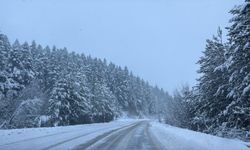 Karabük'te kar yağışı