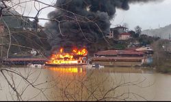 Sera Gölü kıyısındaki turistik tesis yandı