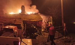 Sobadan çıkan ev yangınında 1 kişi yaralandı