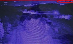 Tunceli'de gökyüzündeki parlak ışık kamerada