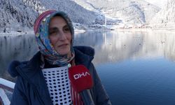 Uzungöl'de kar yağışı sonrası seyirlik manzaralar oluştu / Ek fotoğraflar