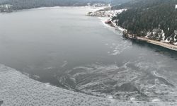 Abant'ta çocukların sömestirde kar keyfi