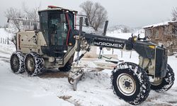 Amasya'da 20 köy yolu kardan kapalı