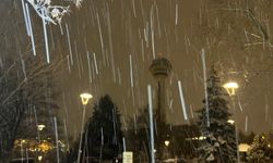 Ankara'da yeni yılın ilk gününde kar yağışı etkili oldu