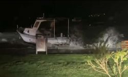 Ayvalık'ta sağanak ve fırtına sonrası gökkuşağı