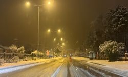 Bartın'da kar yağışı nedeniyle 65 köy yolu ulaşıma kapandı