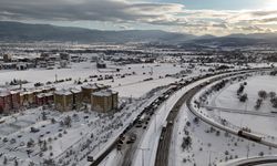 Bolu'da yoğun kar yağışı (5)