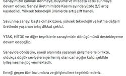 Cevdet Yılmaz: Sanayide dönüşüm, cari açıktaki iyileşmeye güç vermektedir