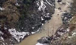 Dereye uçan otomobilden son anda atlayarak kurtuldu