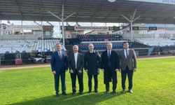 Galatasaray-Fethiyespor maçı öncesi Fethiye Şehir Stadı'nda inceleme