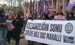 Kadın hakime silahlı saldırı, Bakanlık önünde protesto edildi