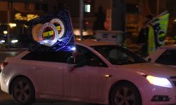 Kayseri'de Fenerbahçe taraftarları Süper Kupa'yı kutladı