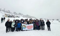 Keltepe kayak merkezi, hafta sonu tatilcilerin akınına uğradı