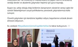 Kendisi gibi engellilerin bakanlıktaki danışmanı