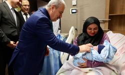 Konya'da yeni yılın ilk bebeği 'Alparslan', saat 00.02'de dünyaya geldi