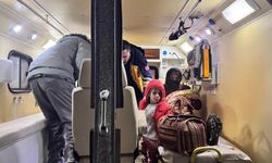 Köyde rahatsızlanan 2 bebek, paletli ambulansla hastaneye nakledildi