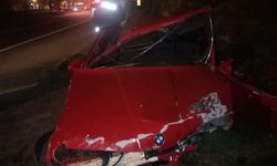 Otomobil bariyere çarptı, sürücü ağır yaralandı
