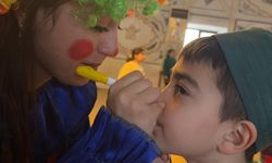 Samsun'da sömestr tatilinde çocuklar camide eğlendi