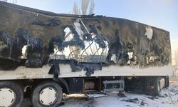 Yediemin otoparkında alkol yüklü TIR'lar yandı