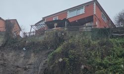 Zonguldak'ta heyelan nedeniyle 2 ev boşaltıldı